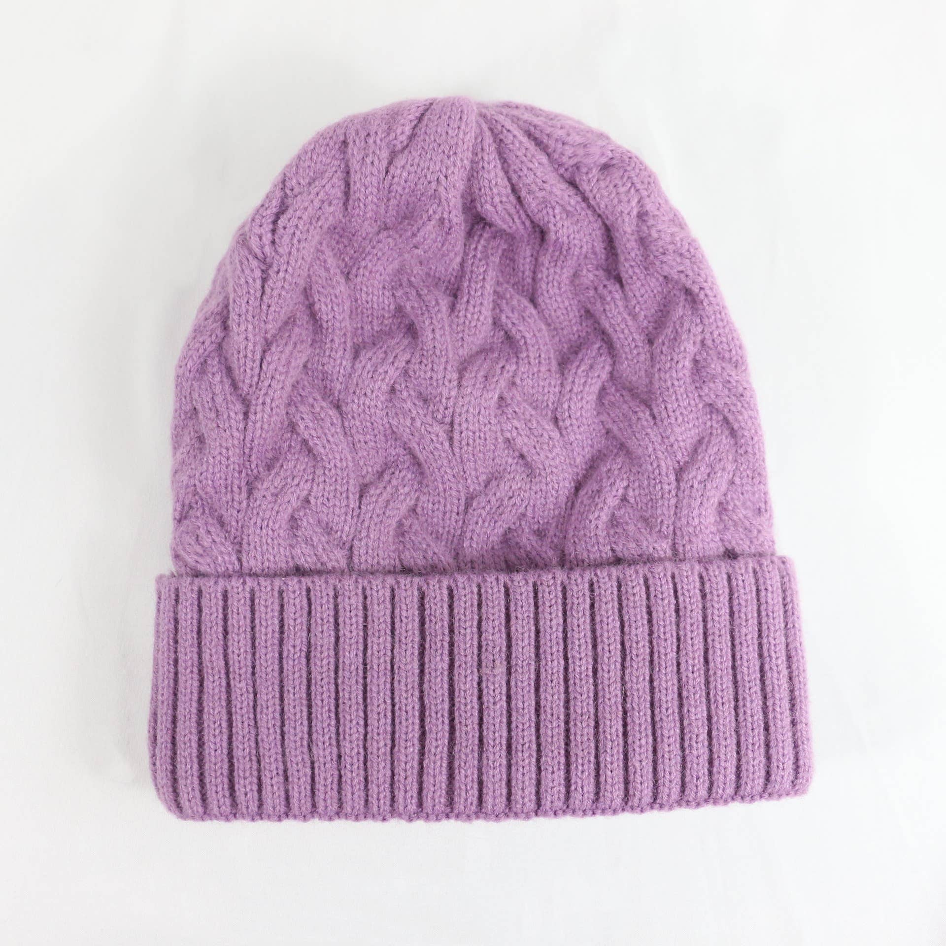 MKS America - Wholesale Beanie - Women's - Twisted satin lined knitted beanie 8 colors9