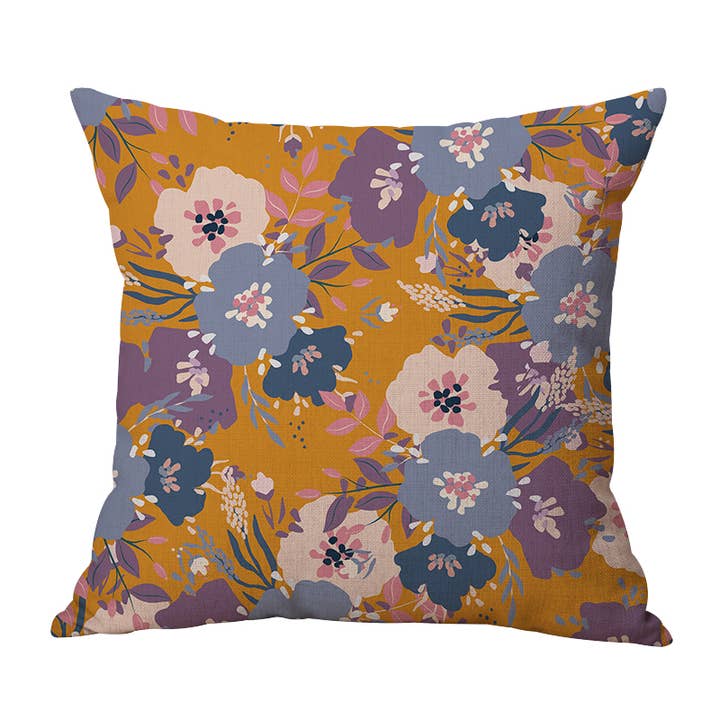 Almohada decorativa Bright Floral 7, para interiores y exteriores para venta al por mayor de Study Room
