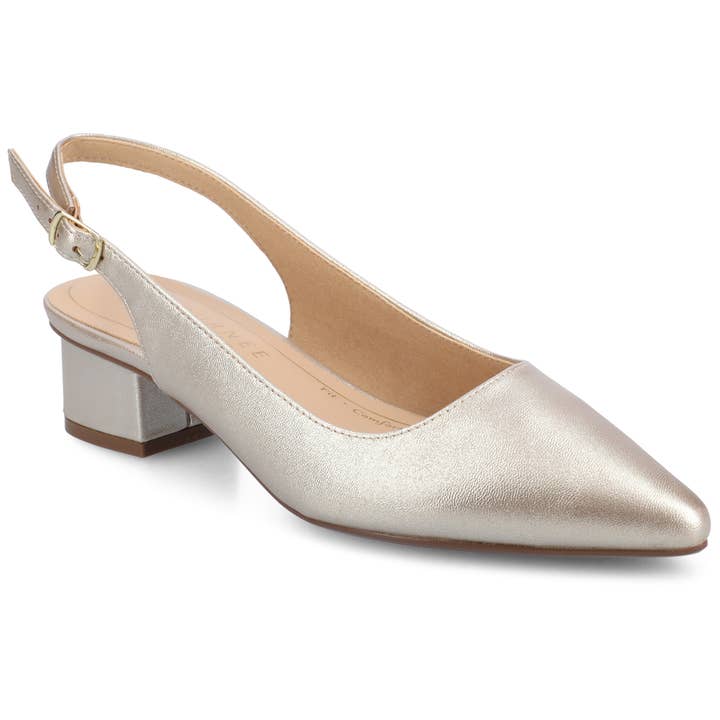 Journee - Wholesale Low Heels - Women's - Journee Collection Women's Sylvia Wide Width Pumps6