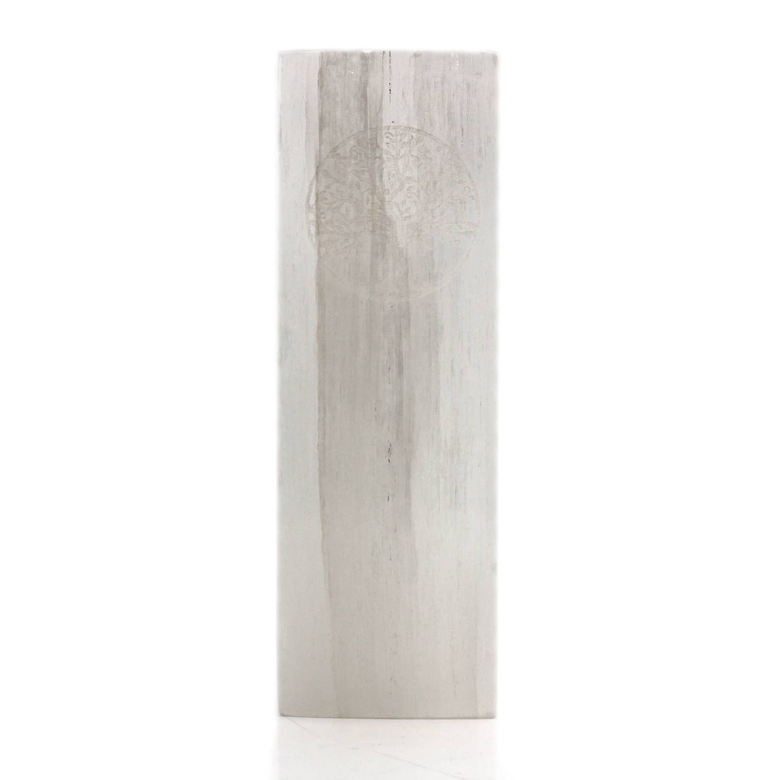 Ancient Wisdom – wholesale Accent/desk lamp – Selenite Block Lamp 25cm - Tree of Life - UK plug2