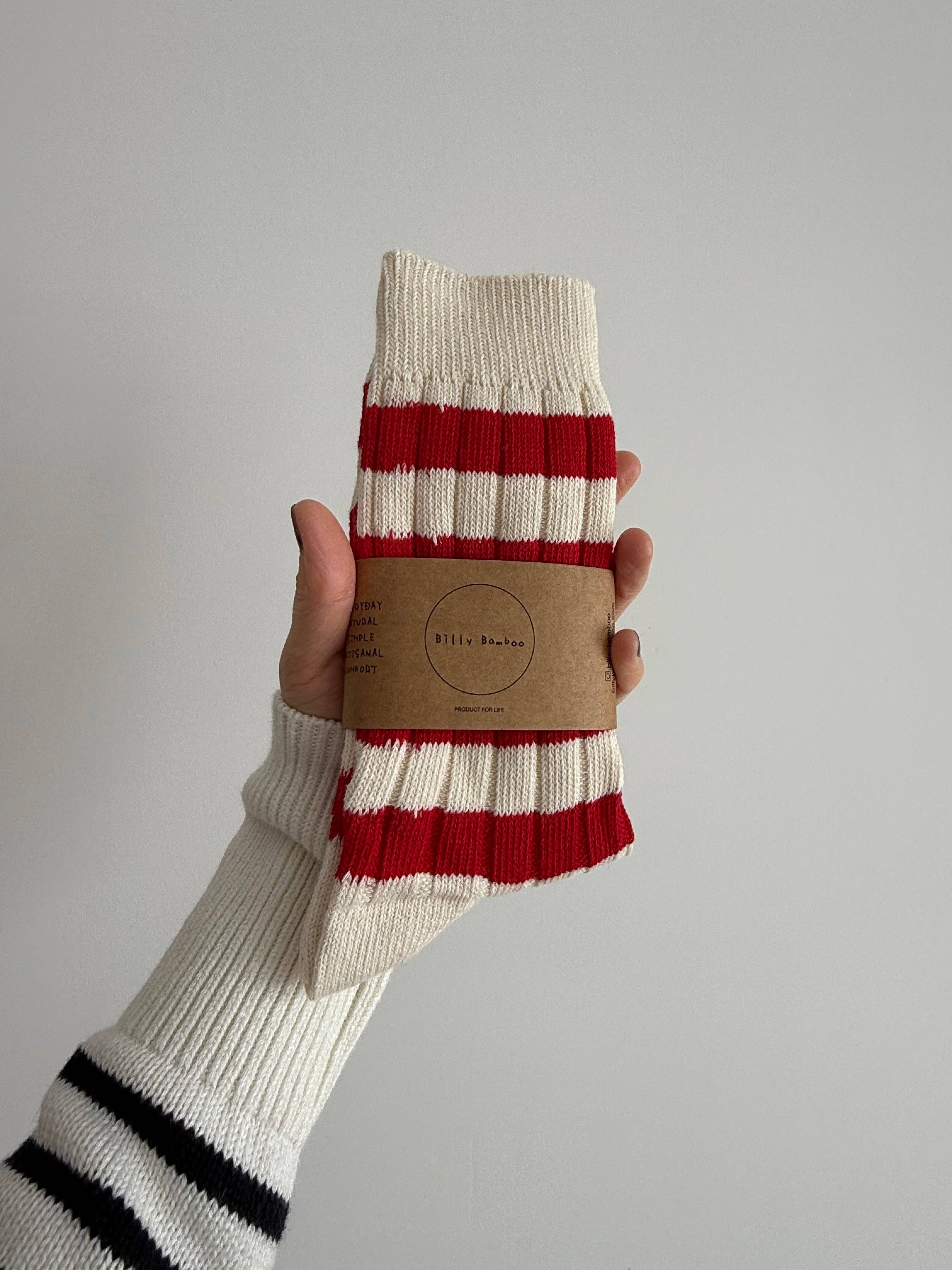 Billy Bamboo – Meias - Unissexo por atacado – MEIAS ALTAS COM RISCA COLORIDA13