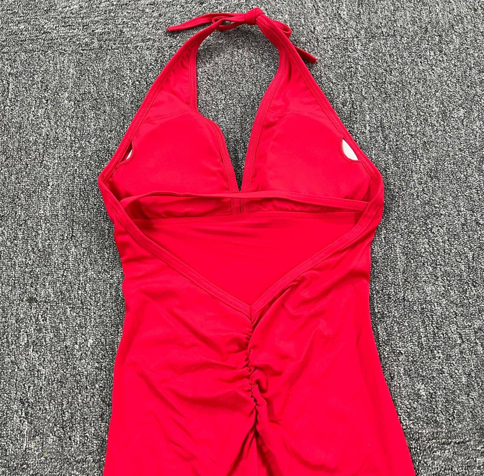 VIGOR – wholesale Unitard – Dam – Sparkdräkt Scrunch Butt Jumpsuit Yoga Djup V-ringning Kläder Fitne20