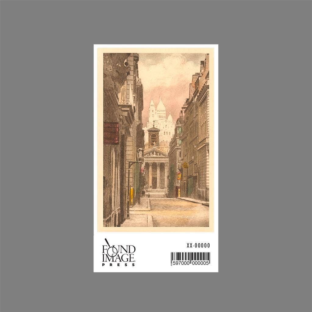 Found Image Press - Wholesale Sticker - Sticker PS-189 Small Church and Sacre Coeur1