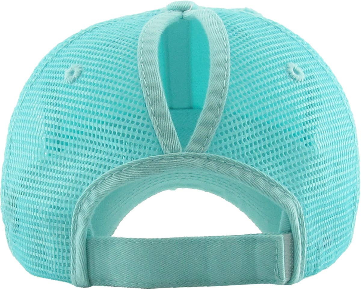 KBETHOS – Boné de beisebol - Mulher por atacado – Boné ajustável de malha com abertura para rabo de cavalo18