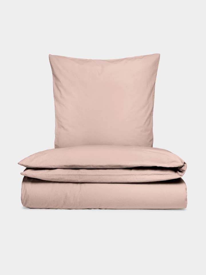 Bettwäschegarnitur aus Perkal - Rosa für den Großhandel von Sekan