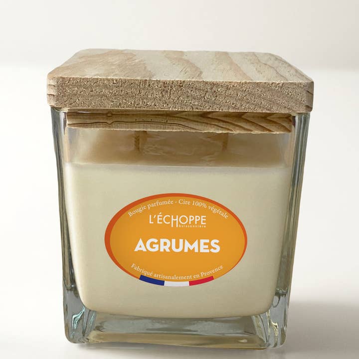 L'Échoppe Buissonnière - Wholesale Jar/Filled Candle - Citrus - Scented Candle 400g