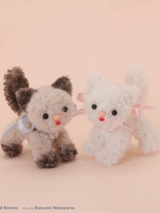 Mini Cat Craft Kit | Kiyohara Mofumofu Pipe Cleaner Kitty for wholesale by 「FUNJI」In Japan