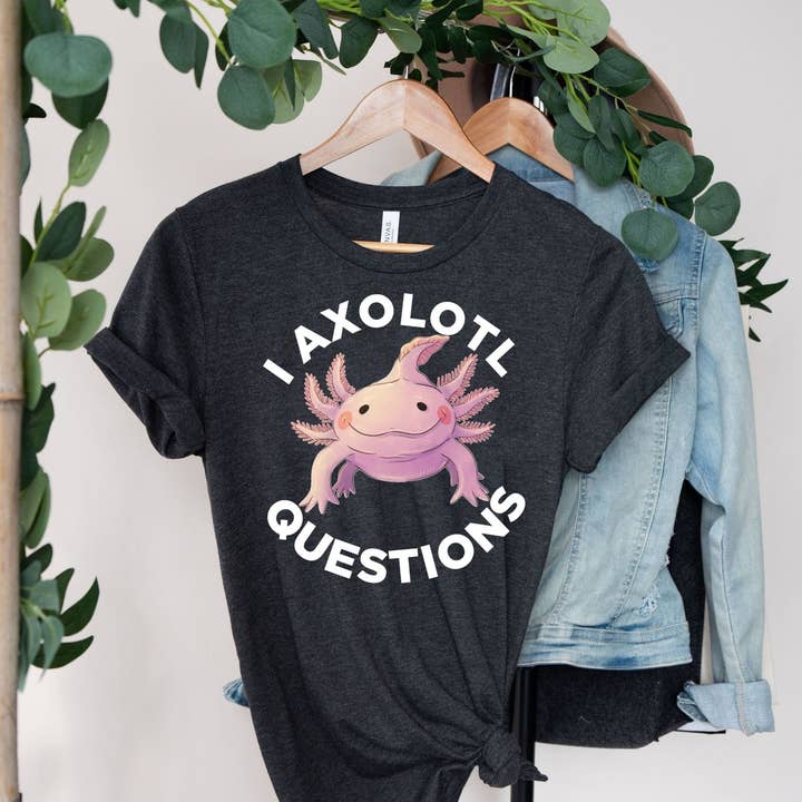 Vivtrek - Wholesale Screen Printed T-Shirt - Women's - Axolotl Lover T-Shirts, Funny Cute Axolotl TShirts2