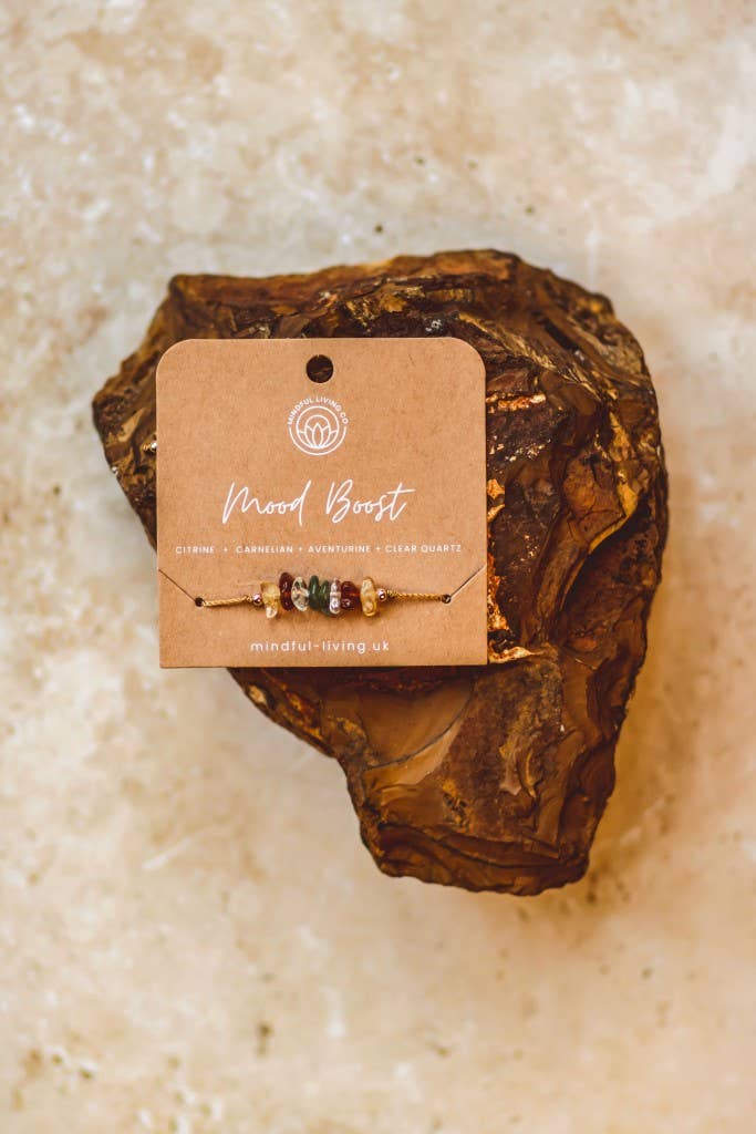 Mindful Living Co. – wholesale Beaded bracelet – Bohemian Intention Chip Bracelet – Crystal Collection0