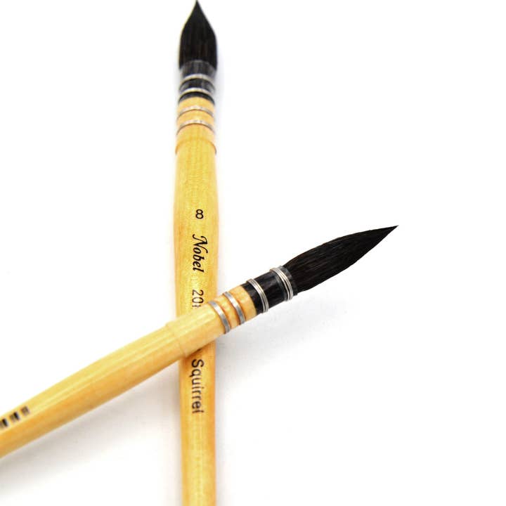 PETIT-GRIS - 100% Pure Pointed Squirrel Hair Mop Brush for wholesale by Nobel Arts