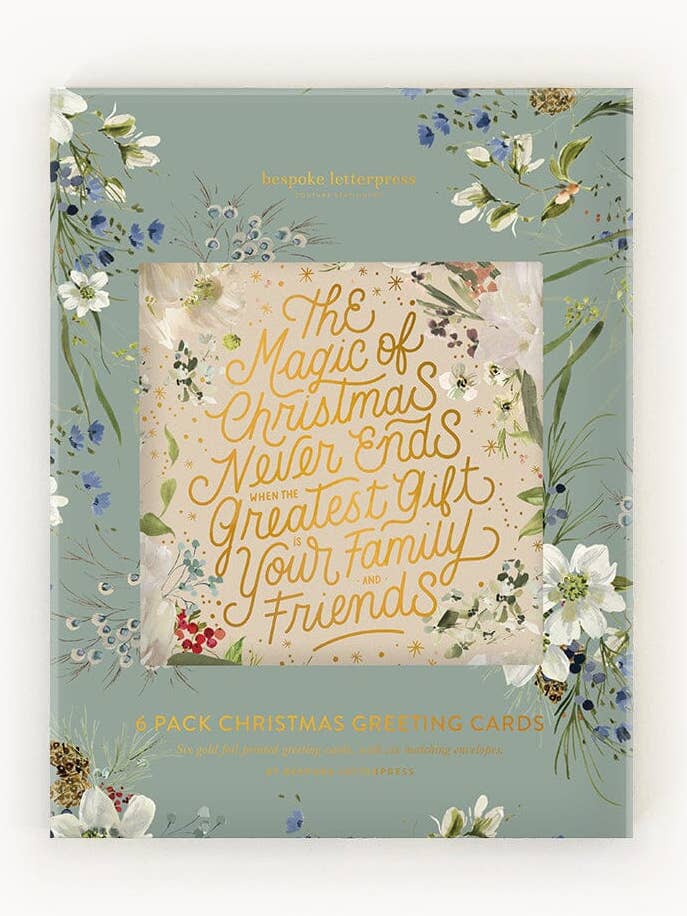 6-pack julkortlåda - English Garden för wholesale av Bespoke Letterpress