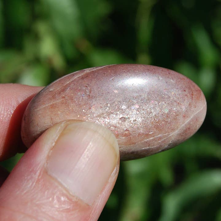 Caspar Curiosities - Wholesale Spiritual Stone/Crystal - AAA Flashy Sunstone Crystal Tumbled Stones, India3