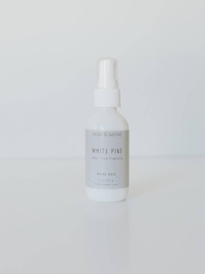 White Pine Room & Body Mist for wholesale by Near & Native Candles