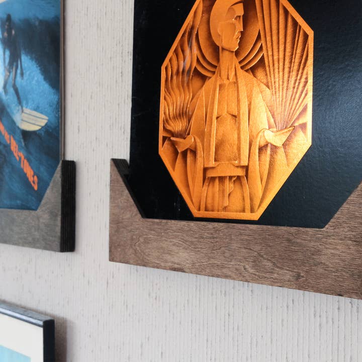 Vinyl Record Display Wall Hanger for wholesale by WickerWoodWorks