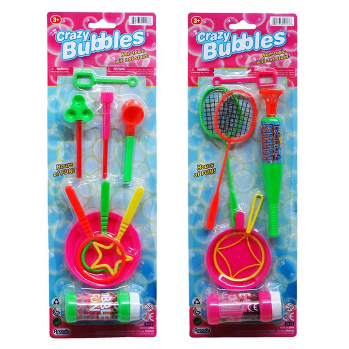 7-9 pc Crazy Bubbles Play Set 2 Assorted for wholesale by Deluxe Import Trading