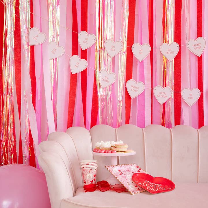 My Mind’s Eye – wholesale Party sign/banner – GAL1002 -  Chipboard Heart Banner5