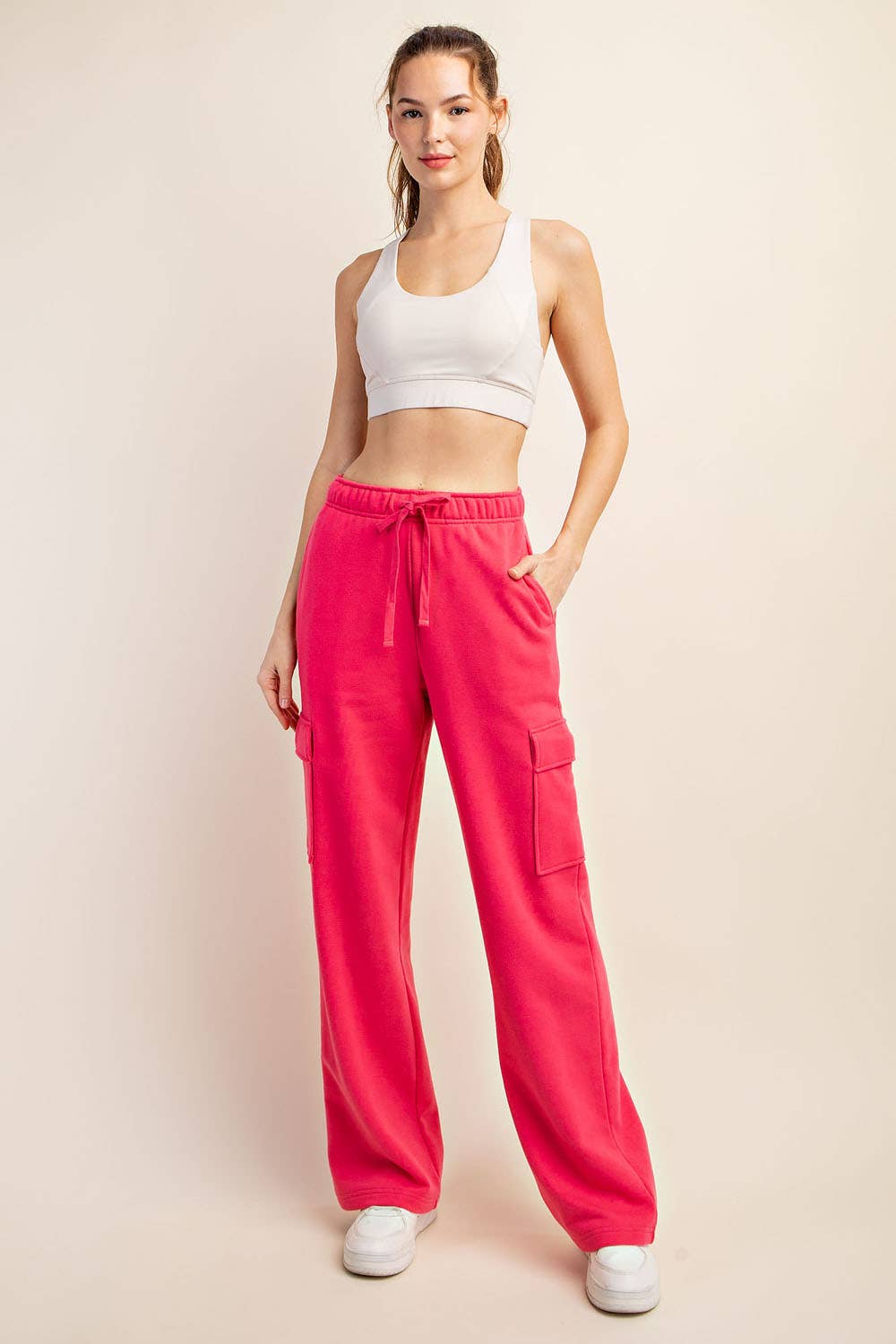 Rae Mode - Wholesale Pants - Women's - FRENCH TERRY STRAIGHT CARGO SWEATPANT55