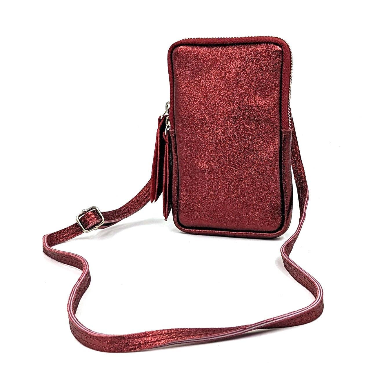 Tempest Designs – wholesale Crossbody bag – Women's – Essential metallic leather cross body phone bag/purse15