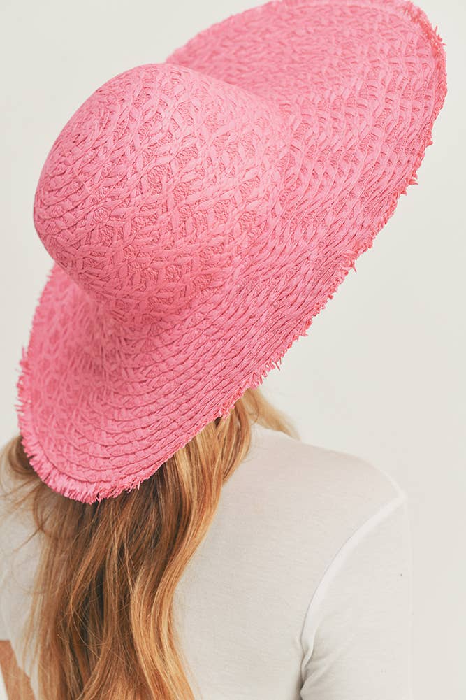 Hana - Wholesale Strohoed - Dames - Zonnehoed Solid Floppy6