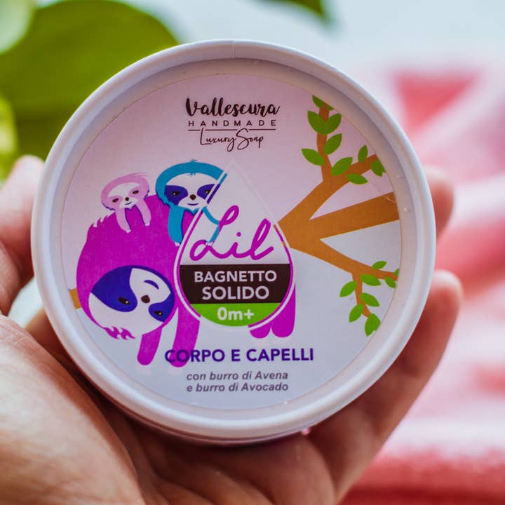 Detergente baby solido LIL, 0m+ 70g, Bestseller, New per la vendita all'ingrosso da parte di Vallescura Handmade