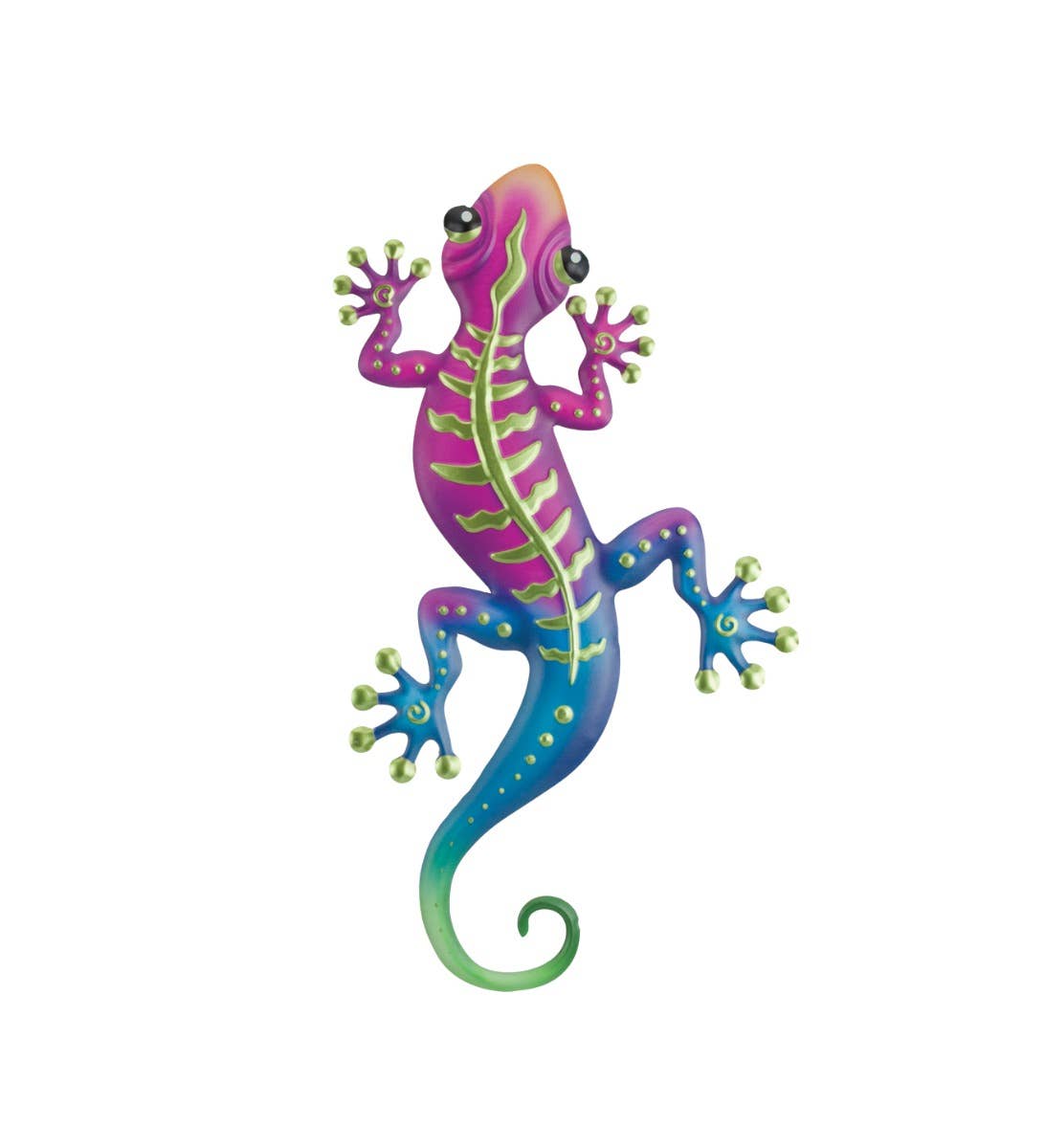 Multi Stripe Gecko Wall Decor 18" - Green for wholesale on Faire0