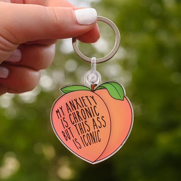Mi ansiedad es crónica, pero este llavero *** es icónico para venta al por mayor de JustJennaJThings