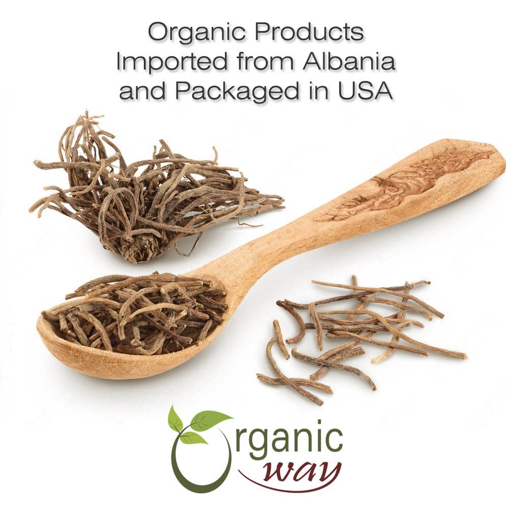 Organic Way LLC - Wholesale Herbs - Valerian Root Cut & Sifted (Valeriana Officinalis) - Herbal Tea | European Wild-Harvest | Kosher & USDA Certified | Vegan, Non-GMO & Gluten Free | 100% Raw from Albania1