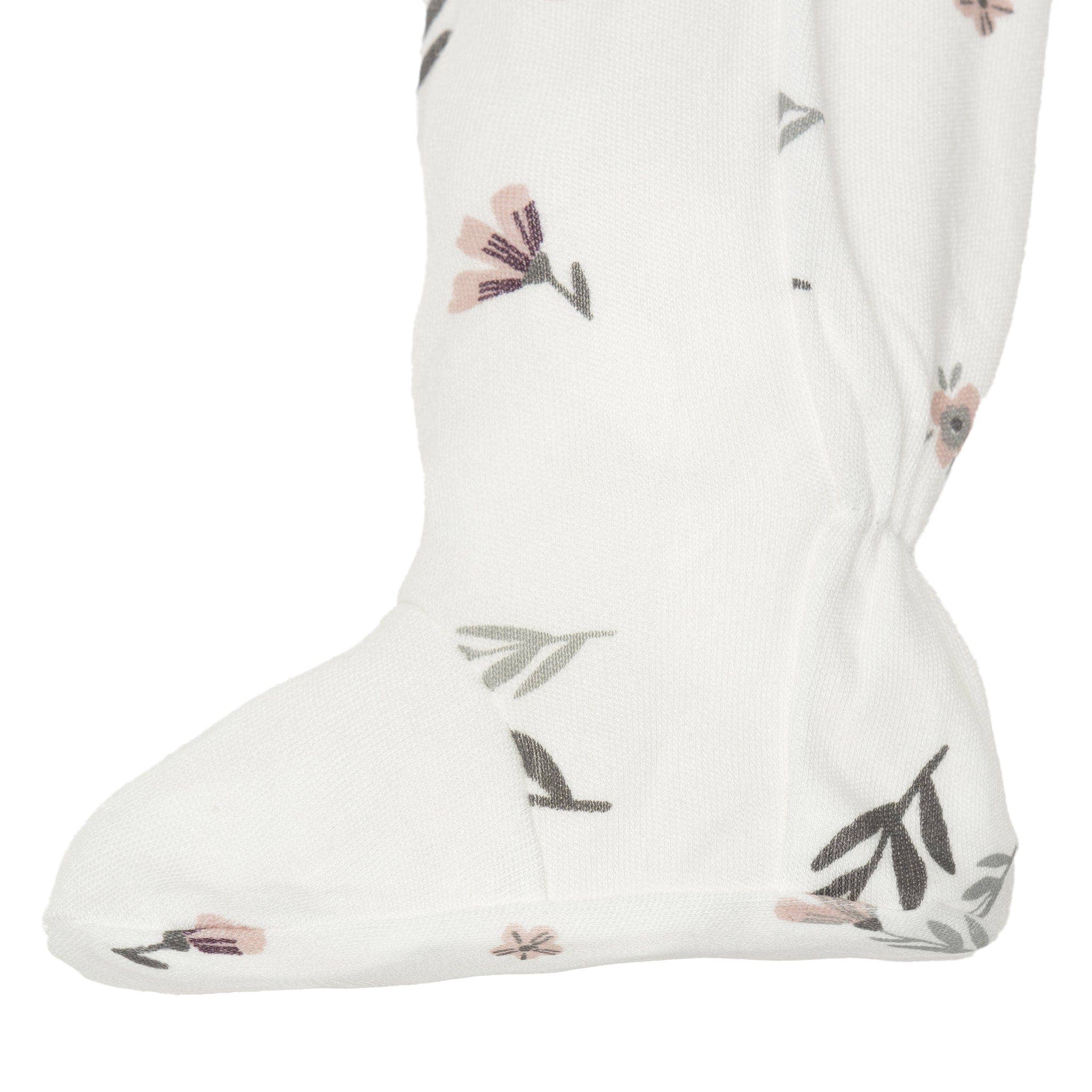 Perlimpinpin - Vente Grenouillère – bébé - Pyjama en bambou pour bébé - Fleurs aquarelle5