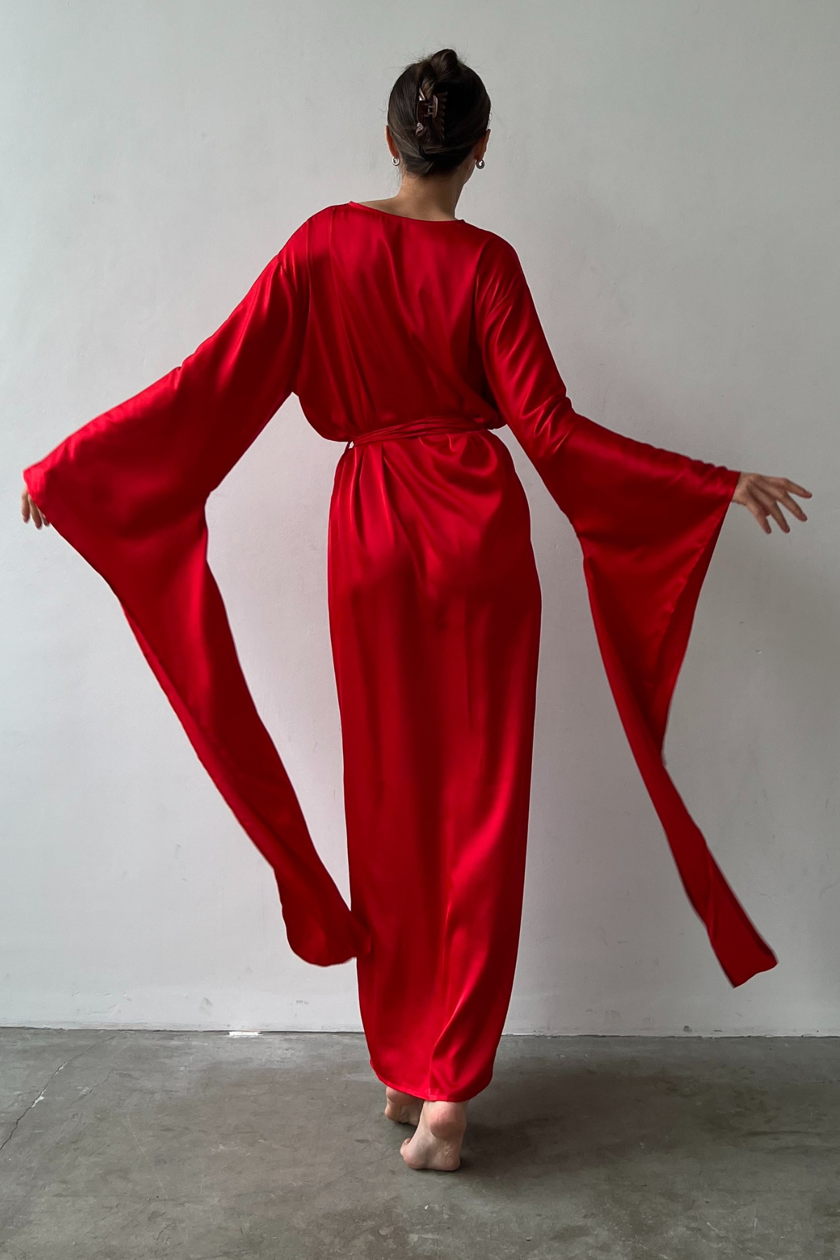 Angie's Showroom - Wholesale Robe - Women's - Flames Kimono Robe2