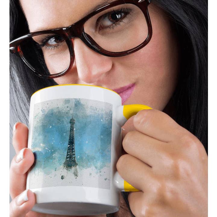 3dRose - Wholesale Coffee Mug - 3dRose, Image Of Watercolor Eiffel Tower Paris France Art, Mug1