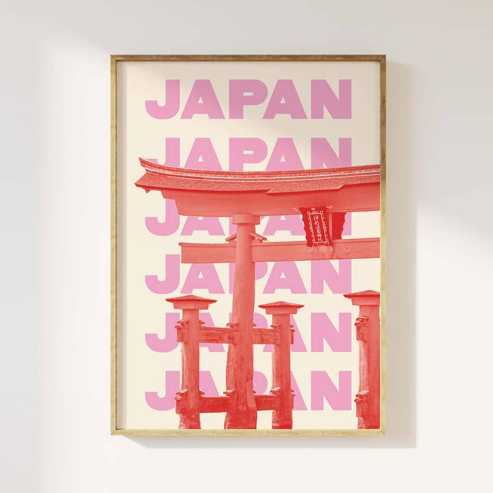 Japan Travel Print for wholesale by April Lane Art