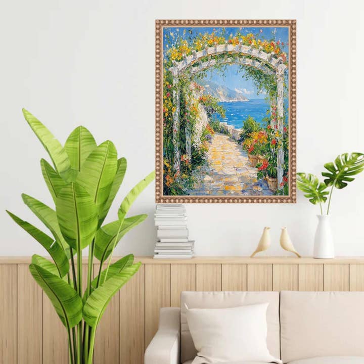 Slim Silver Leaf Beaded 22x28 Picture Frame for wholesale by Modern Memory Design Picture Frames