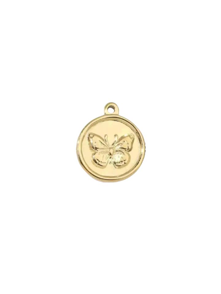 Butterfly Pendant Gold for wholesale by Coco Luna Collection