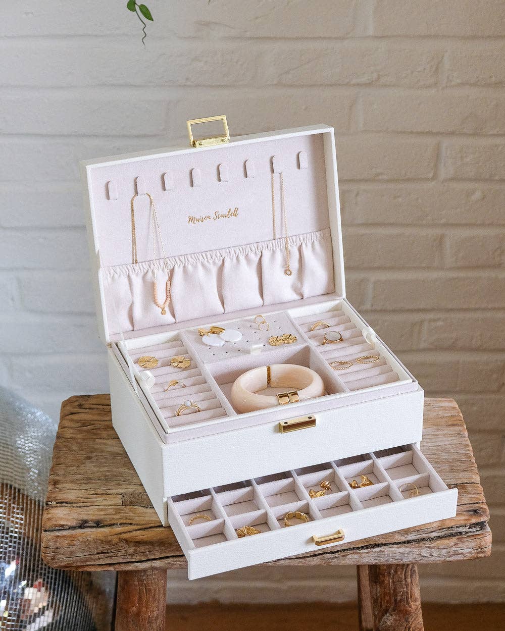 Maison Scarlett - Wholesale Jewelry Box/Organizer - Denise PU leather jewelry box14