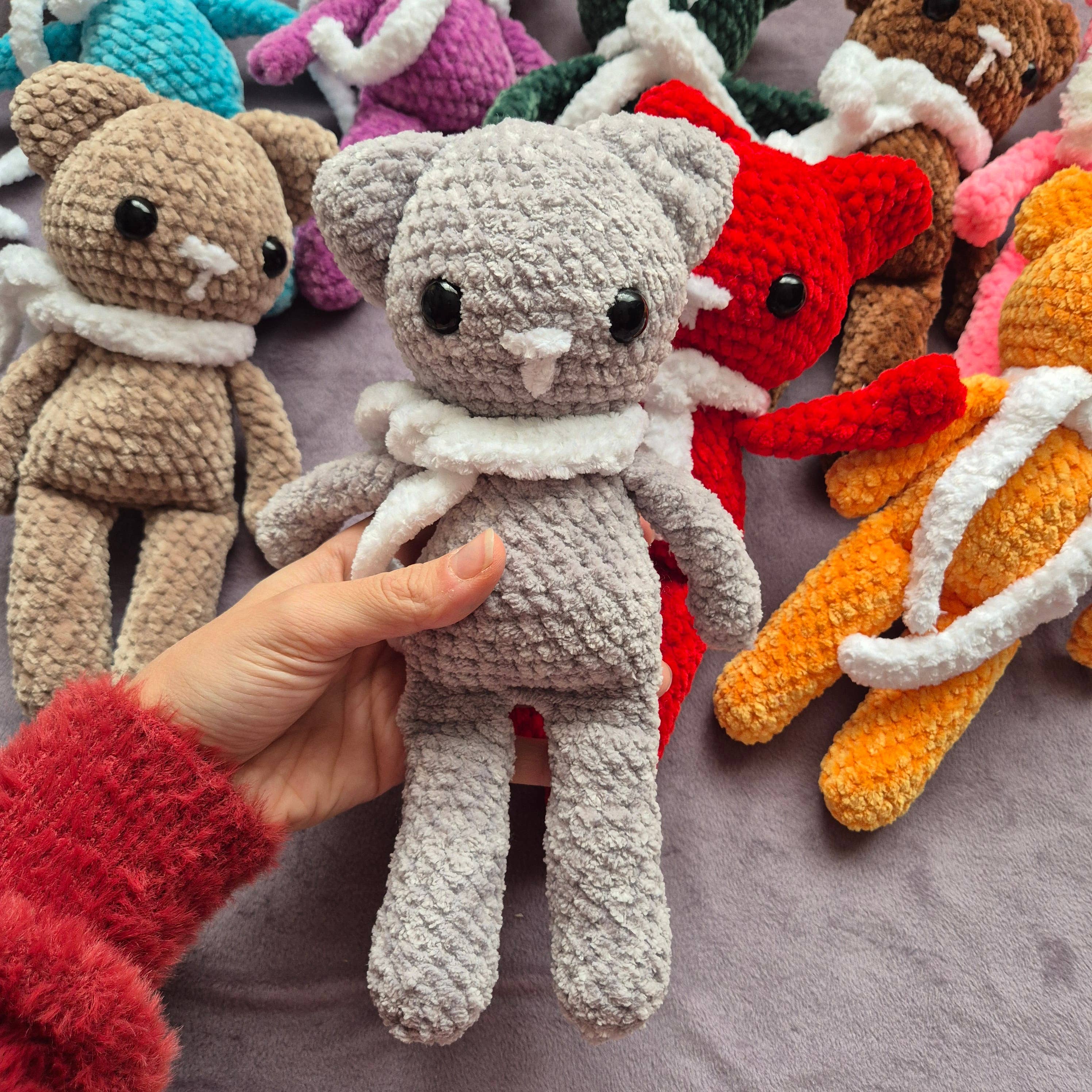 despinacrafting - Vente Peluche – enfant et bébé - Chat en peluche au crochet, jouet en peluche8