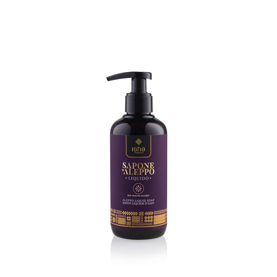 ISHA COSMETICS - Wholesale Body Wash/Shower Gel - Aleppo Liquid Soap 40% Laurel Oil - 250 Ml