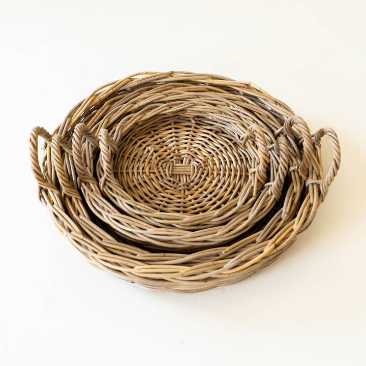 Basketly - Wholesale Decorative Tray - Rattan Round Tray6