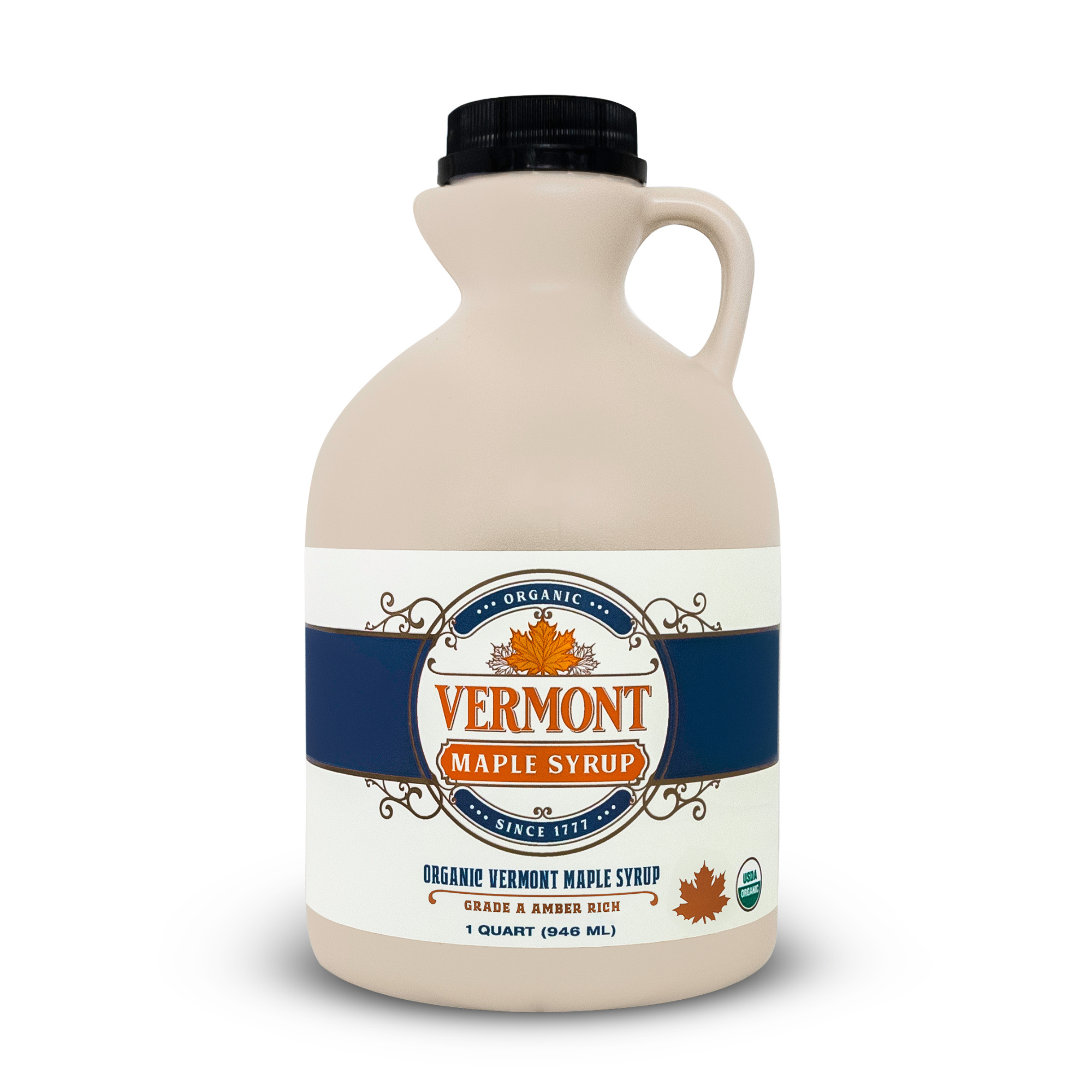 Vermont Maple Syrup - Venta al por mayor Sirope de arce - Sirope de arce ámbar orgánico de Vermont - Garrafa0