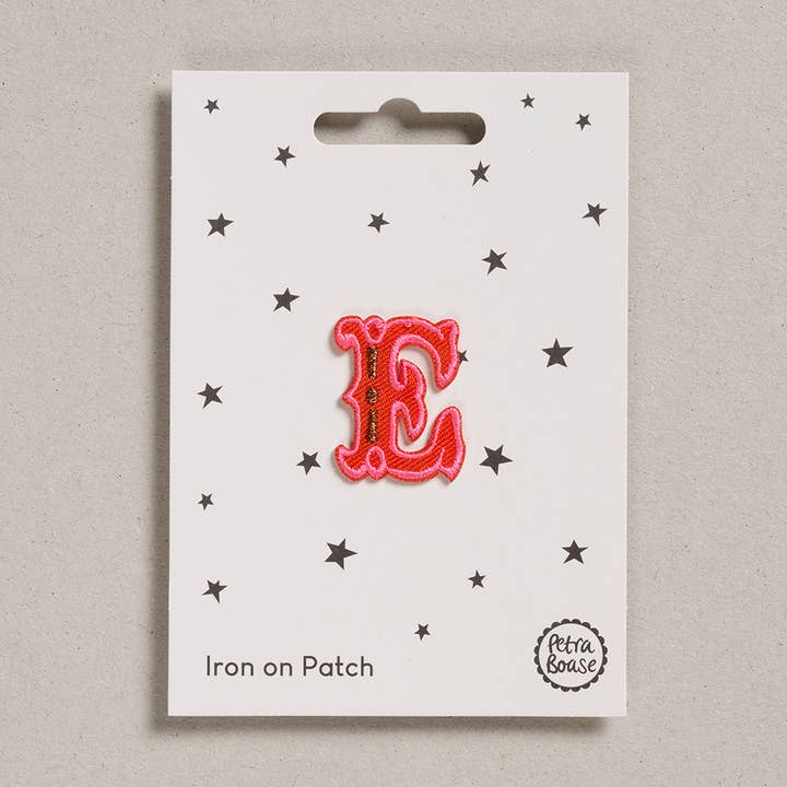 Petra Boase Ltd (US Duties Paid) – wholesale Patch – Iron on Patch Circus Font - Letter E0