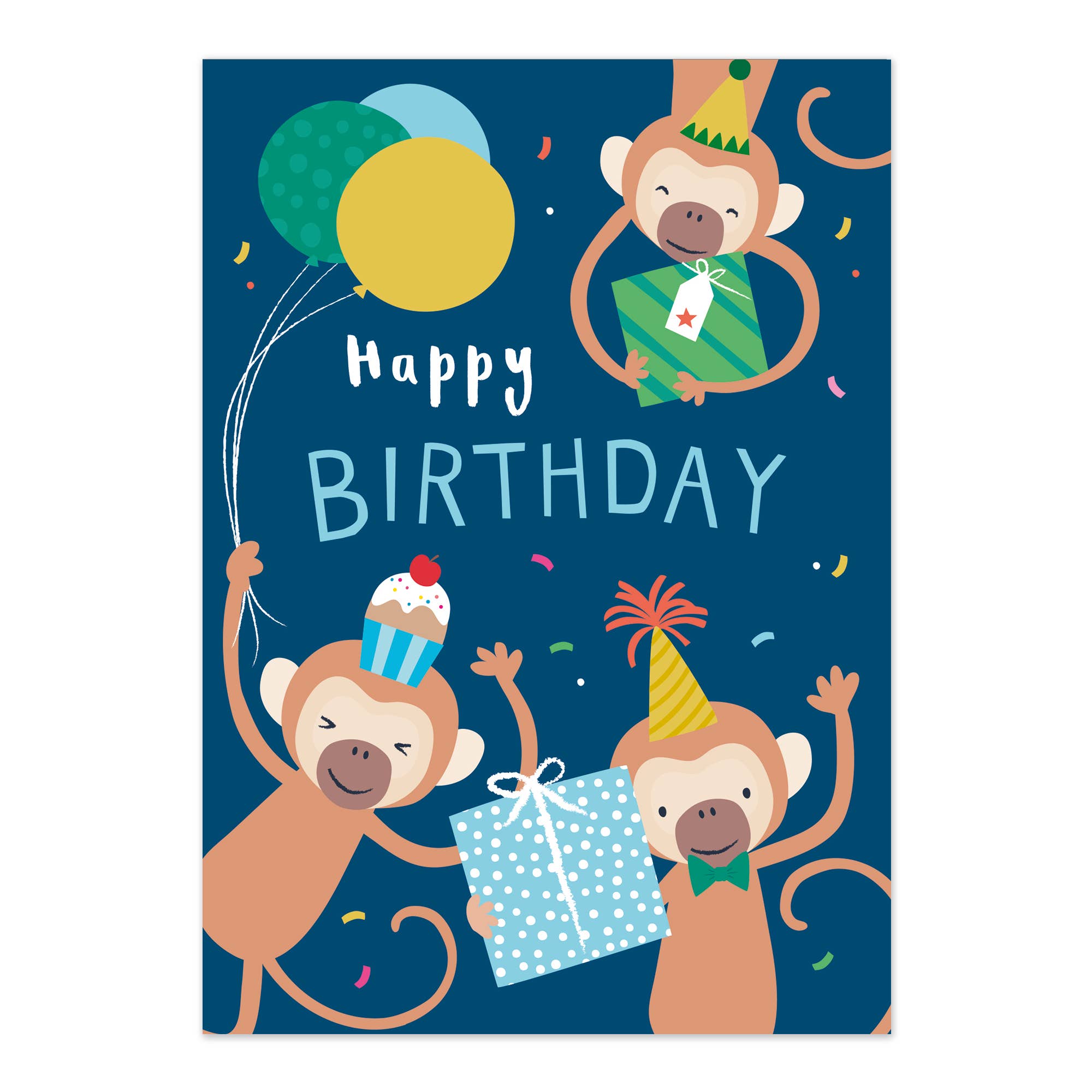 Klara Hawkins - Vente Cartes d'anniversaire - Carte d'anniversaire | Carte Cheeky Monkeys pour garçons0