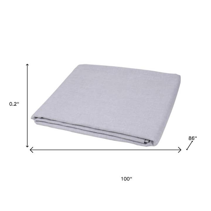 HomeRoots - Wholesale Flat Sheet - Cloud Linen Twin Flat Sheet2