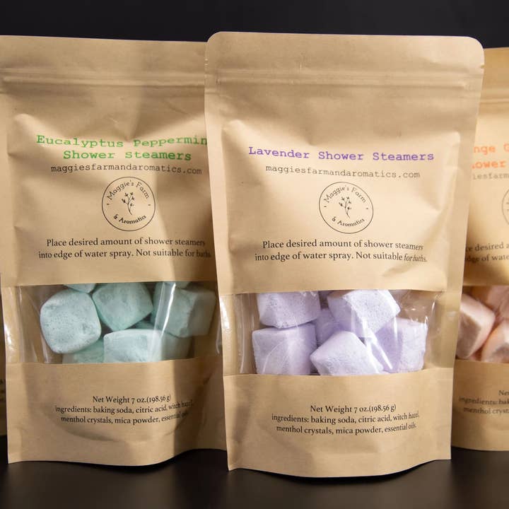 Maggie's Farm & Aromatics - Wholesale Shower Steamer/Bomb - Shower Steamers/ Natural Shower Steamers/ Shower Bombs