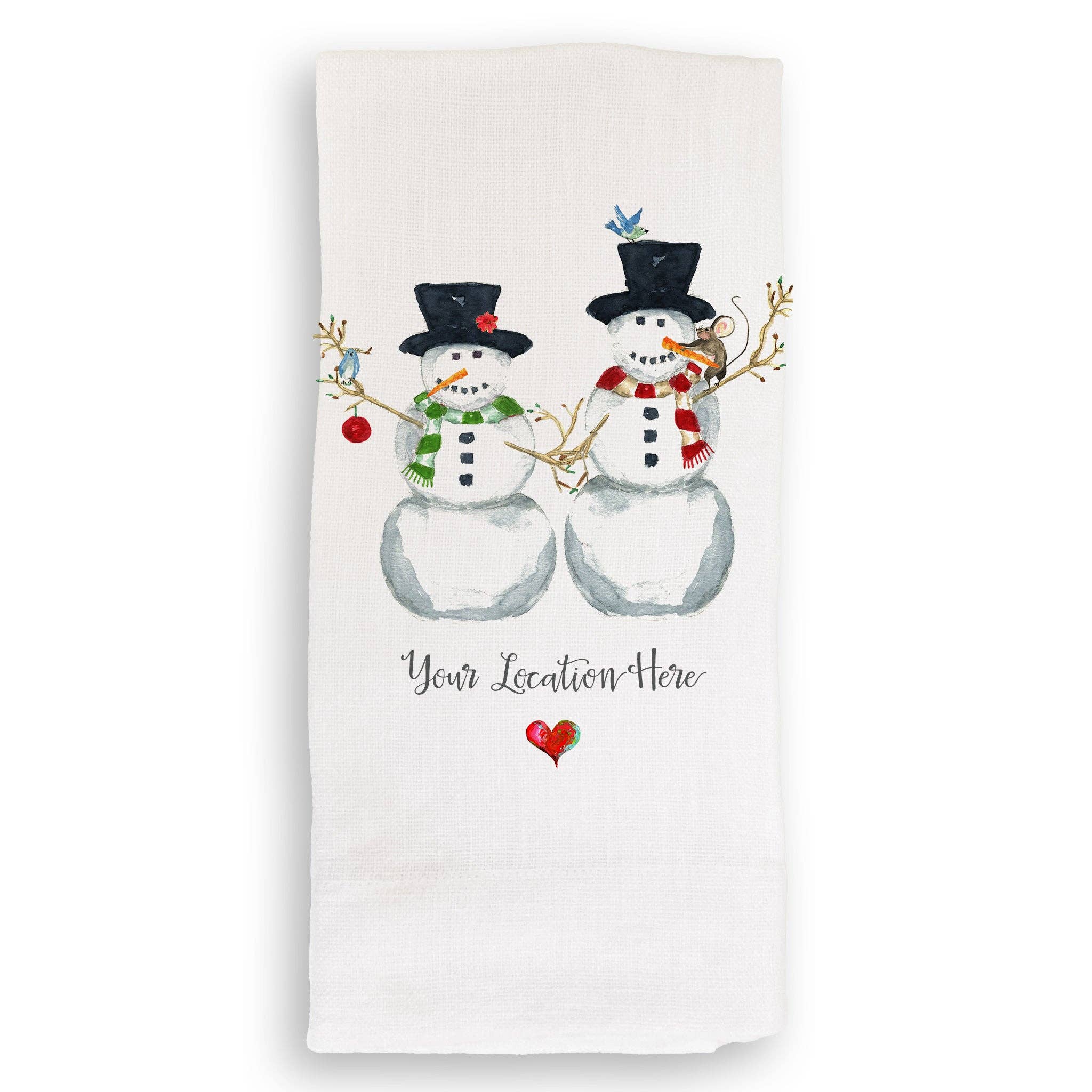 French Graffiti – Großhandel Geschirrtücher – Schneemänner bringen mein Herz mit dem Standort zum Schmelzen2