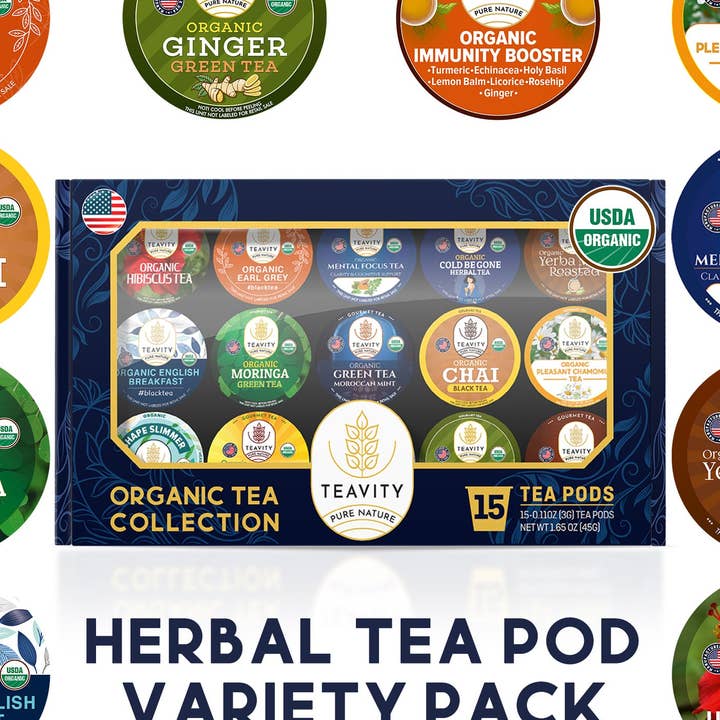 Organic Tea Pods Variety Pack for wholesale by Teavity