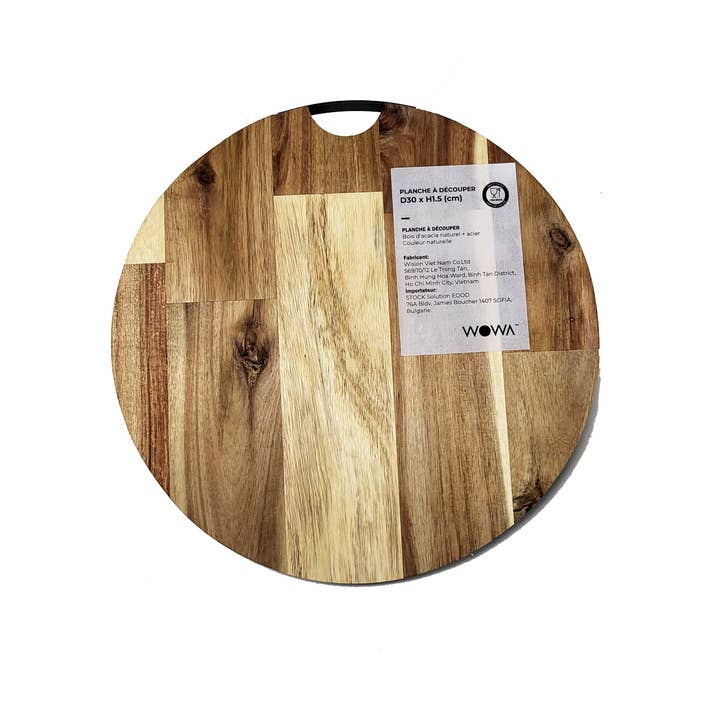 NHP International - Wholesale Cutting Board - Acacia wooden cutting boards or serving boards with metallic4