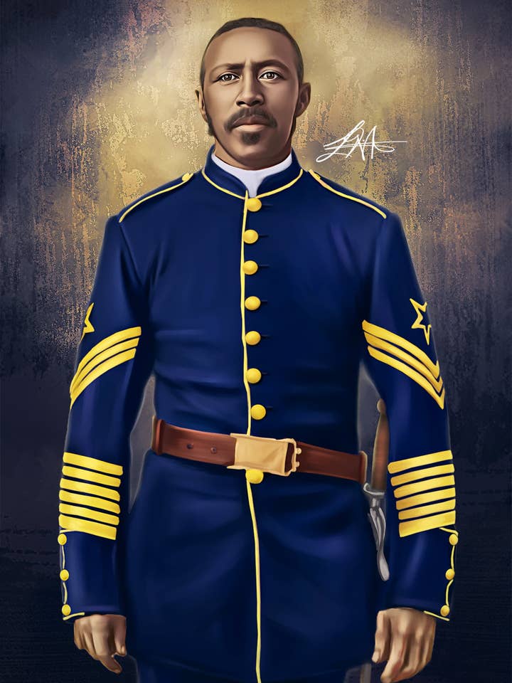 Sergent Moses Williams for engroshandel hos Wayne Flint Digital Portraits