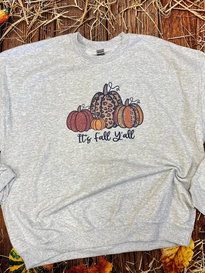 Sweat-shirt It's Fall Y'all pour la vente par Cute As A Rustic Button