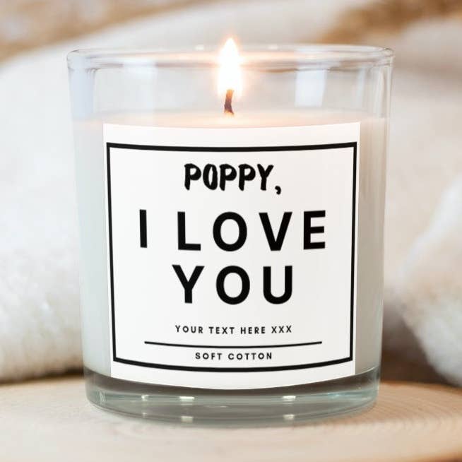 Vela personalizada de San Valentín I Love You para venta al por mayor de MKTrendsCo