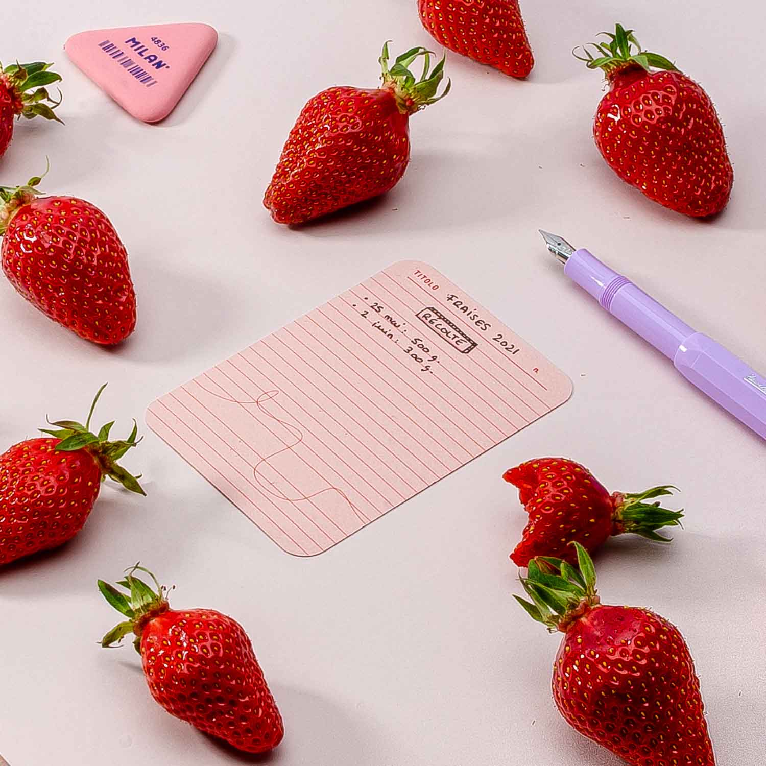 Foglietto - Wholesale Stationery/Notecard Set - Deck of A7 single-colored memo cards7