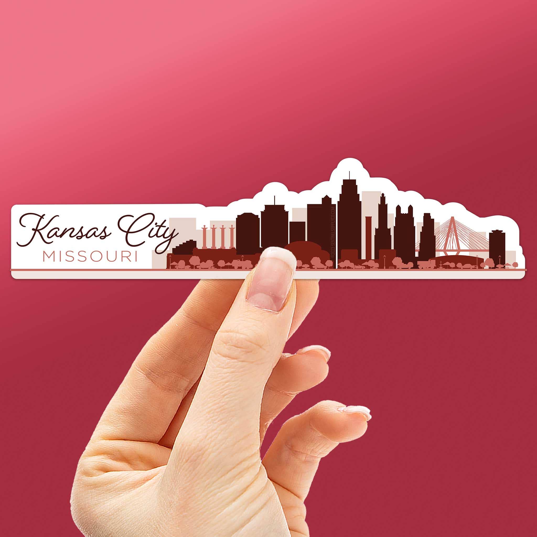 Sentinel Supply - Vente Autocollant - Autocollant Kansas City Skyline - Jolis autocollants KCMO pour ordinateur portable0